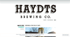 Desktop Screenshot of haydtsbrewing.com